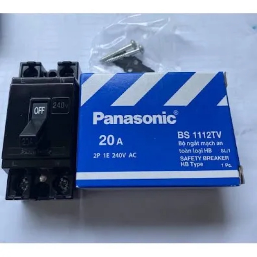 CB Cóc Panasonic, Cầu Dao Aptomat 2 Cực 10A - 15A - 20A - 30A - 40A Chính Hãng