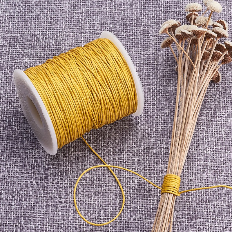 Cuộn chỉ cotton phủ sáp kích cỡ 1mm 100yards/cuộn