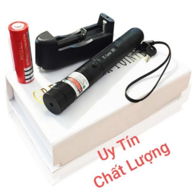 🔴ĐANG-SALE [HÀNG LOẠI 1] ĐÈN PIN LAZER SIÊU CHẤT 303 TIA ĐỎ - TẶNG KÈM PIN & CỦ SẠC.