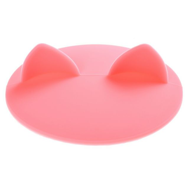 Nắp đậy ly cốc bằng silicone hình tai mèo dễ thương chuyên dụng