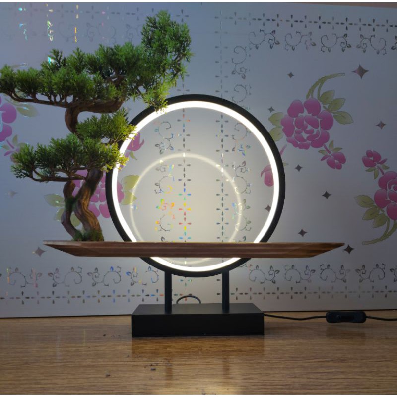 Khung đèn led đế gổ cây kim thông trang trí tượng phật | BigBuy360 - bigbuy360.vn