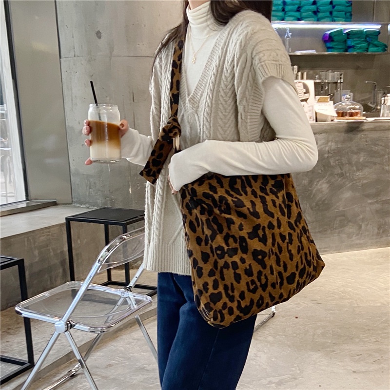 Túi Nhung Da Beo,Túi Canvas Vải,Túi Tote Nhung Đi Học