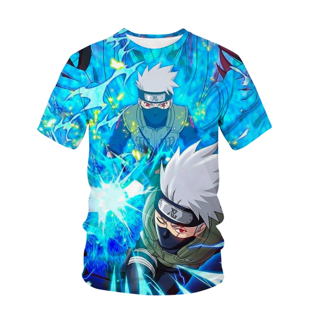 Áo Thun Tay Ngắn In Họa Tiết Naruto Akatsuki 3D Thời Trang Mùa Hè 2022