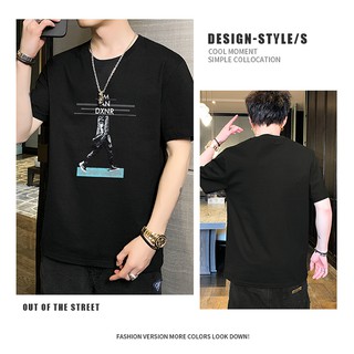 Fashionable T-shirts High-end cotton fabrics comfortable breathable men's T-shirts are fashionable