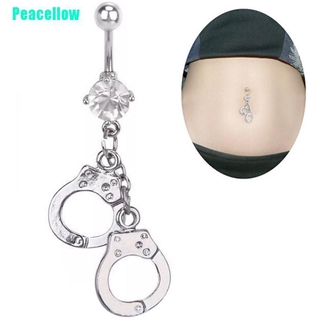 Khuyên Rốn Hình Chiếc Còng Đính Đá Xinh Xắn