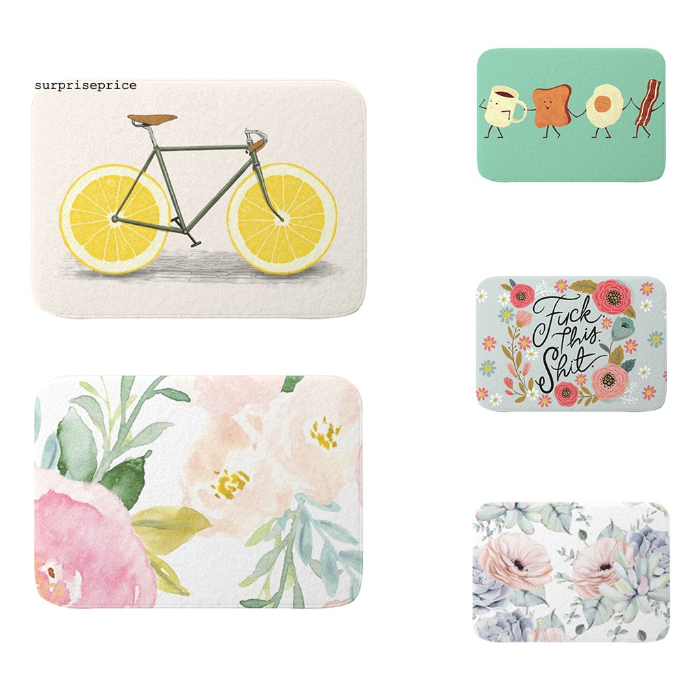 Thảm trải sàn chống trượt in hình hoạt hình xinh xắn