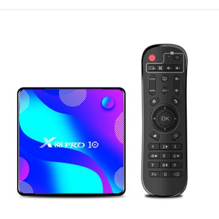 🍀 𝐅𝐑𝐄𝐄𝐒𝐇𝐈𝐏 🍀Android TV BOX X88 Pro 10 Ram4G + 32Gb RK3318 Quad Core android 10.0