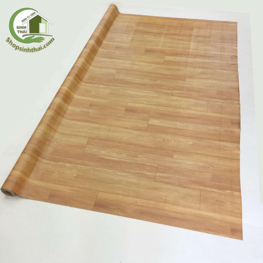 Thảm nhựa vân gỗ - simili trải sàn giả gỗ bề mặt nhám - 1m² - khổ 1m - chọn mẫu