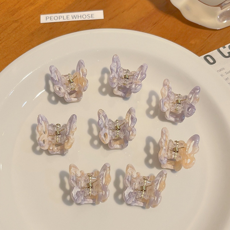 Kẹp Tóc Hình Bướm Nhỏ Màu Gradient Phong Cách Hàn Quốc