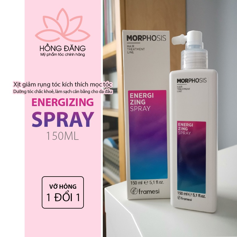 Xịt mọc tóc, ngăn giảm rụng tóc, kích thích mọc MORPHOSIS ENERGIZING SPRAY 150ML combo bảo vệ da đầu chăm sóc tóc