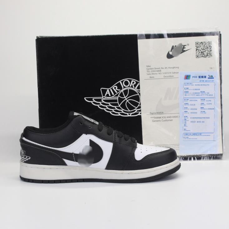 Giày jordan cổ thấp màu đen trắng, giày jd panda thấp hàng cao cấp, full size 36-43 | BigBuy360 - bigbuy360.vn