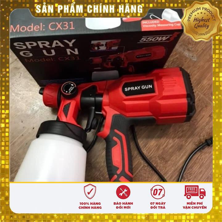 MIỄN PHÍ VẬN CHUYỂN Súng Phun Sơn Điện Đài Loan 220V-550W