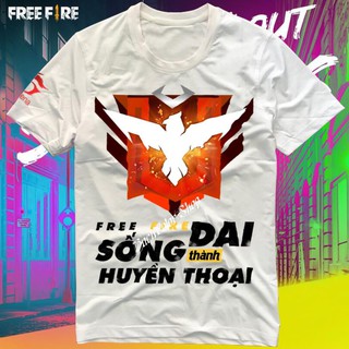 HOT- Áo Free Fire Rank Huyền Thoại FF -áo game HOT