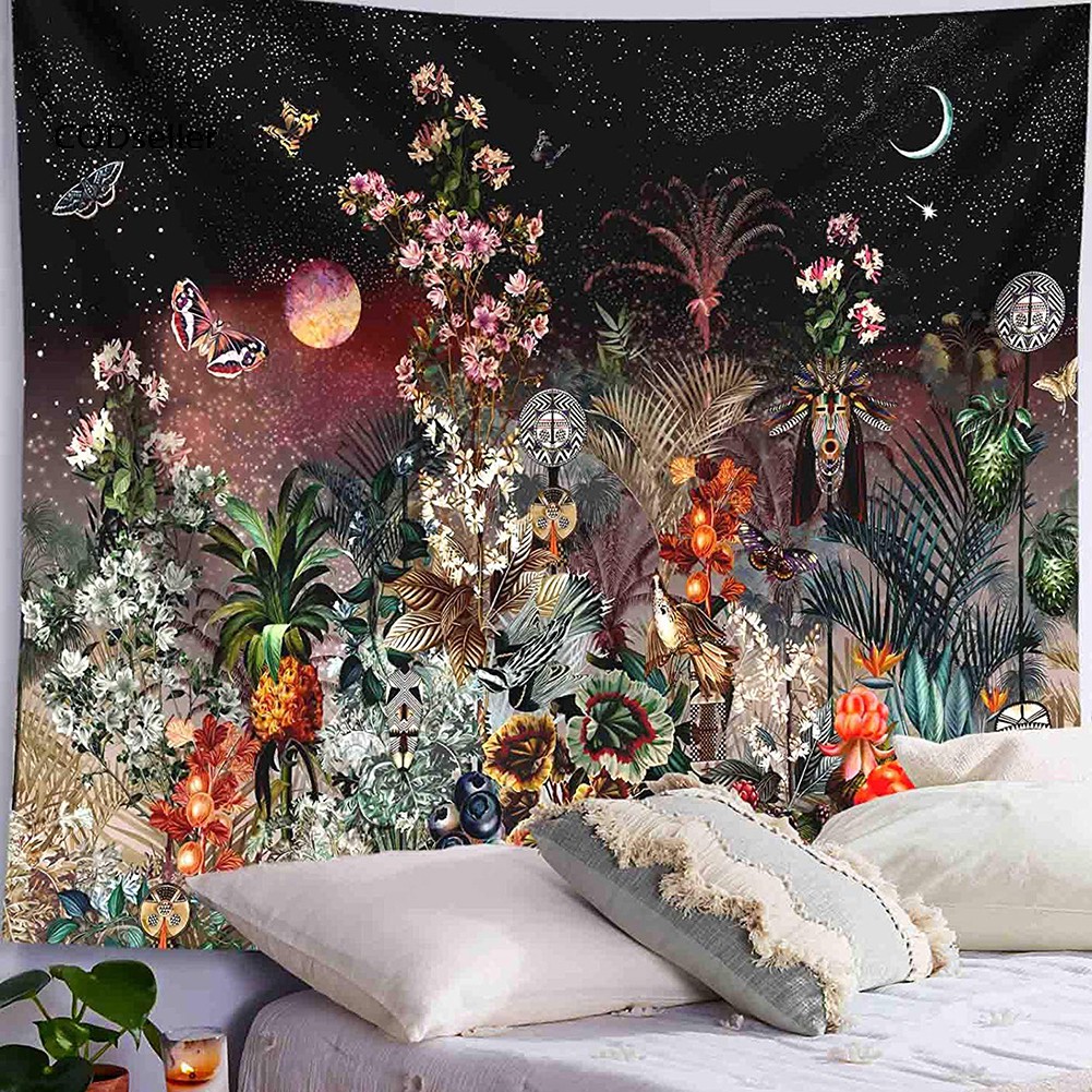 Thảm Treo Tường Họa Tiết Trăng Và Sao Trang Trí Nội Thất