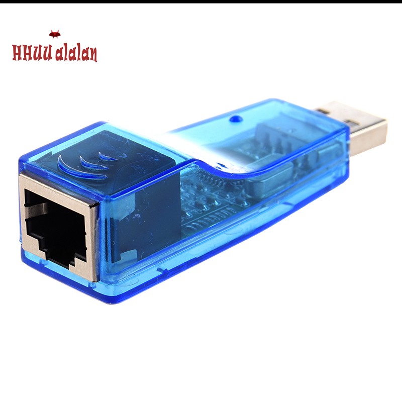 Usb Ethernet Rj45 Lan Card Adapter 10 / 100 Mbps Cho Laptop Pc Màu Xanh Dương