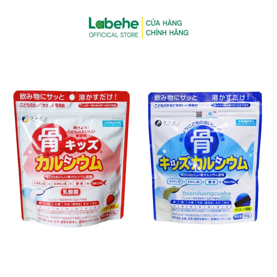 Bột Canxi cá tuyết giúp tăng chiều cao Fine Japan 140g