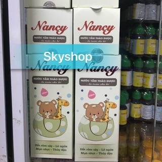 Nước tắm thảo dược NANCY hết rôm sảy - lở ngứa ,mụn nhọt , thuỷ đậu