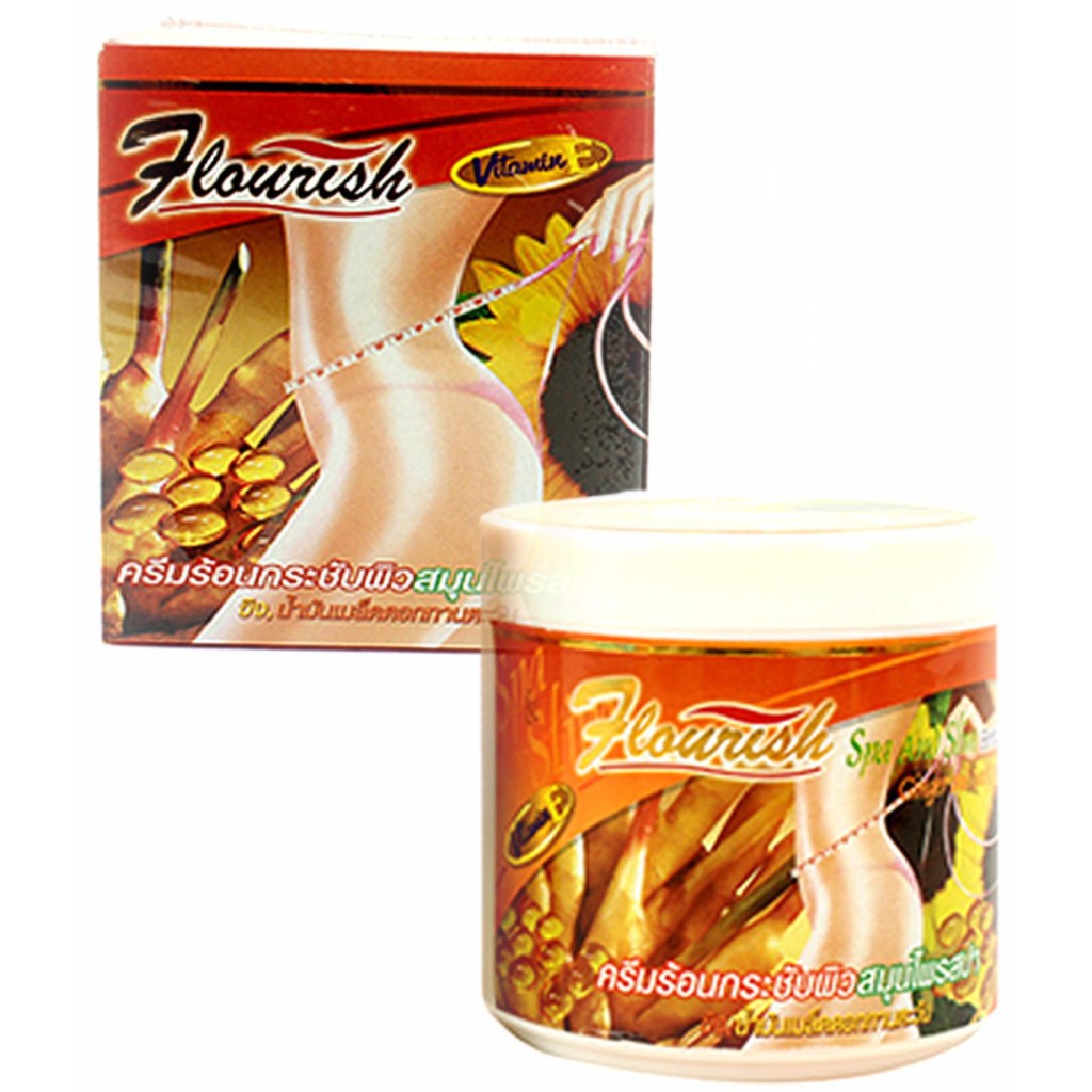 Kem tan mỡ bụng gừng ớt Thái Lan Flourish 500g