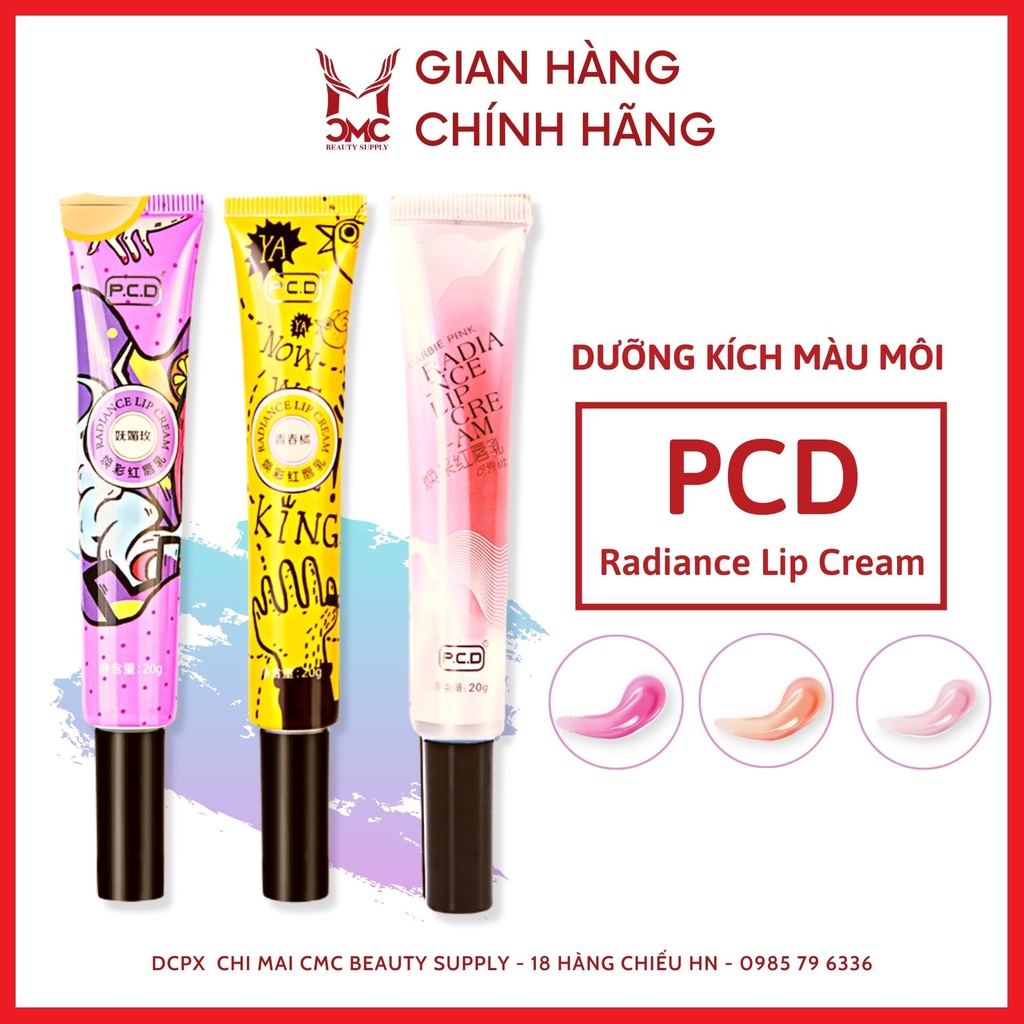 Dưỡng kích màu môi PCD 20g Radiance Lip Cream chính hãng, son dưỡng sau xăm