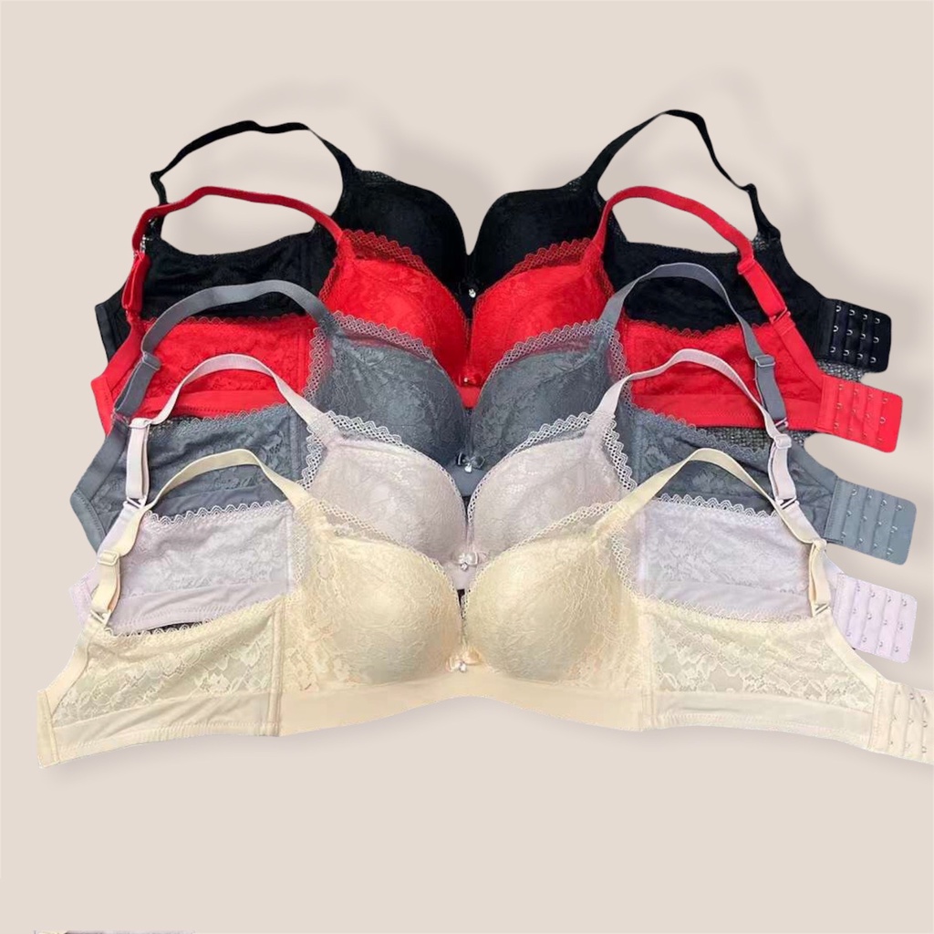 Áo lót nữ không gọng ren mềm mút vừa nâng ngực tạo khe (V-05A)