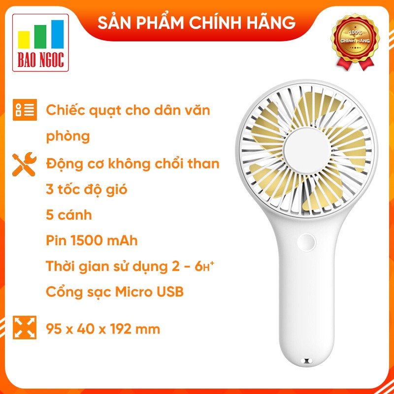 Quạt tích điện cầm tay Youwei Y-100