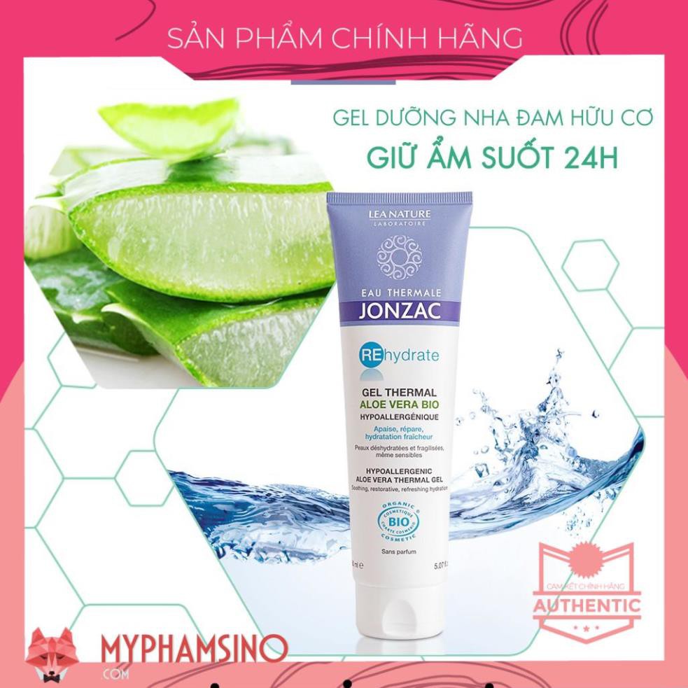 [CHINH HANG] Gel dưỡng nha đam hữu cơ Jonzac Rehydrate Aloe Vera Thermal (150ml)