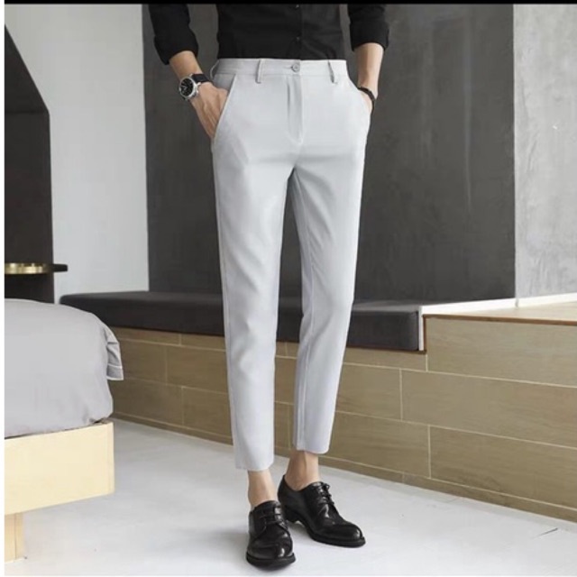Quần tây nam ống côn dáng body vải co giãn cao cấp công sở đi học đi tiệc đi chơi phù hợp với thời trang