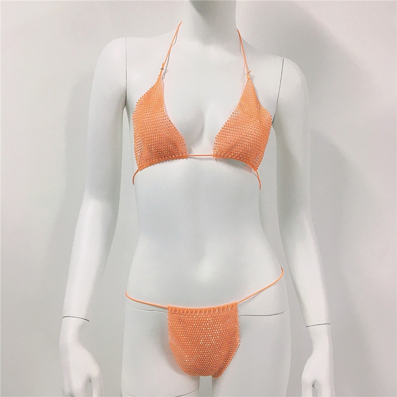 DUNEA Bộ bikini đính kim tuyến lấp lánh quyến rũ thời trang dành cho nữ