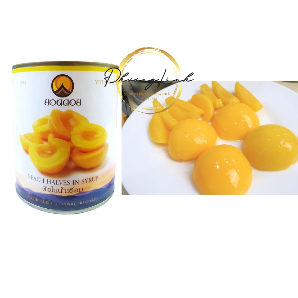 Đào Ngâm THái lan lon 825g7 miếng giòn điều cực ngon | BigBuy360 - bigbuy360.vn