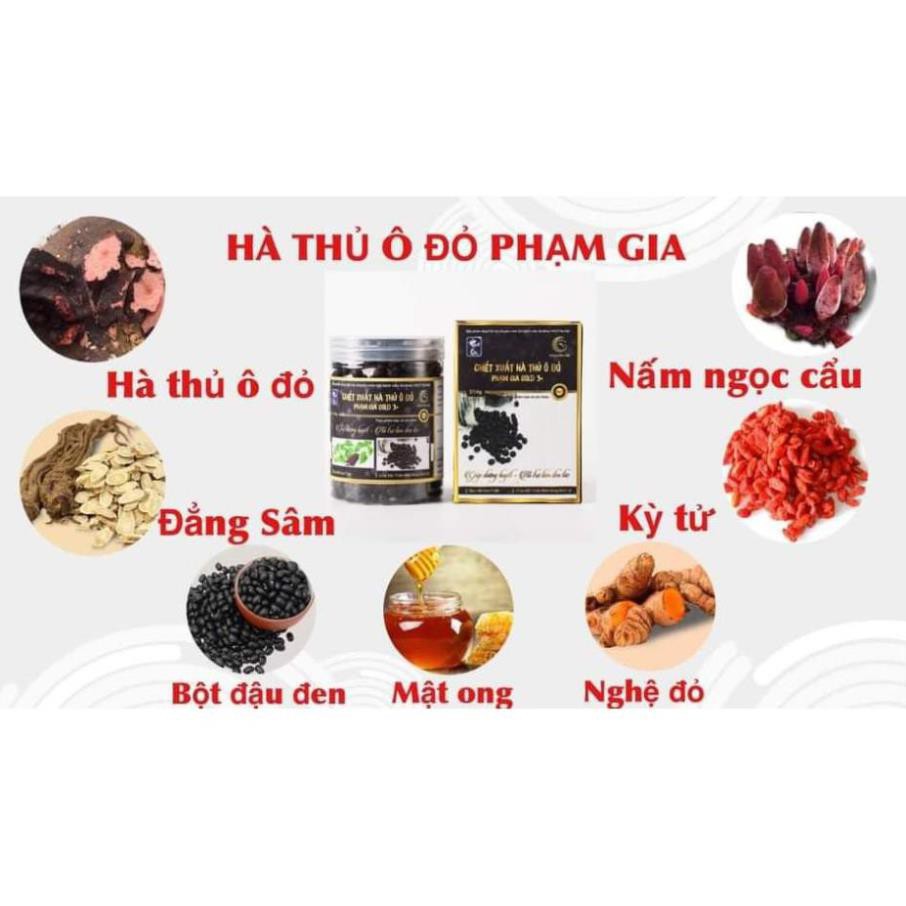 HÀ THỦ Ô ĐỎ MẬT ONG PHẠM GIA, LÀM ĐEN TÓC, HẾT RỤNG TÓC, KÍCH THÍCH MỌC TÓC, BỔ THẬN TĂNG CƯỜNG SINH LÝ