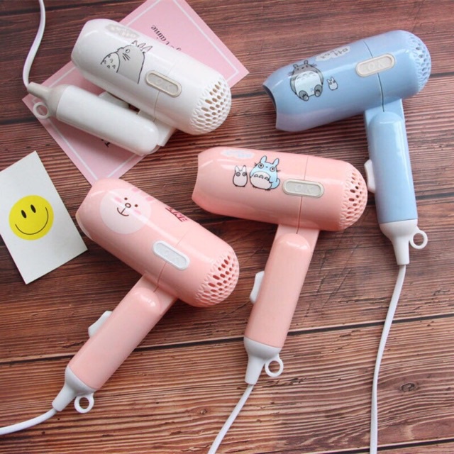 Máy Sấy Tóc Mini Hình Dễ Thương ❣️2 Chế Độ Gấp Gọn