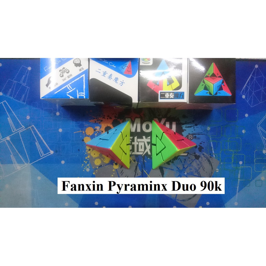 Biến thể Rubik. Pyraminx Duo Fanxin Stickerless