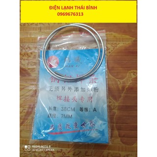 que hàn nhôm lõi thuốc nhẹ lửa 37cm x2mm