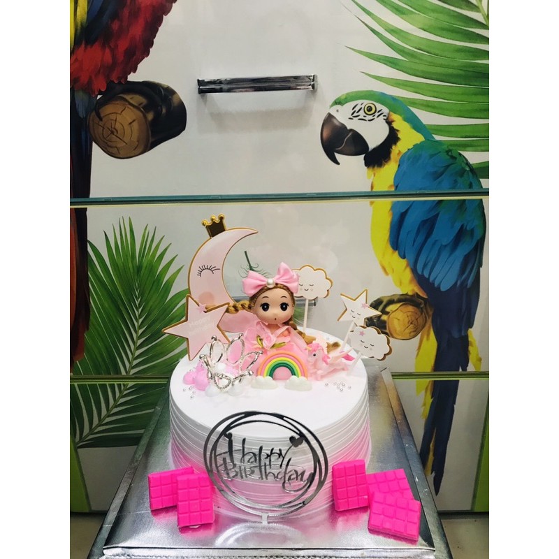 Vương miệng nhỏ 3cm đính đá trang trí bánh kem