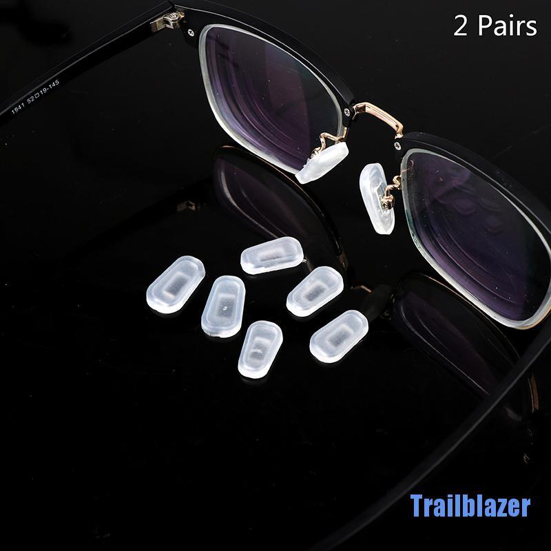 Set 2 Cặp Đệm Mũi Bằng Silicone Chống Trượt Cho Mắt Kính