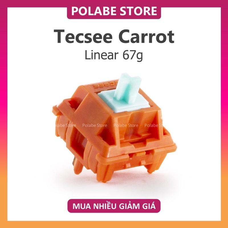 TECSEE CARROT linear switch Công tắc bàn phím cơ - Polabe Store
