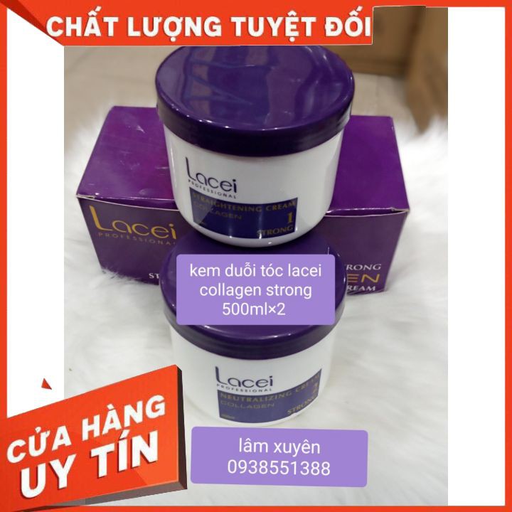 THUỐC DUỖI TÓC LACEI COLLAGEN TÍM 500ML X 2  CHĨNH HÃNG  MỀM BÓNG KHÔNG KẸP NHIỆT BÓNG MƯỢT DÙNG CHO CÁ NHÂN TẠI NHÀ..