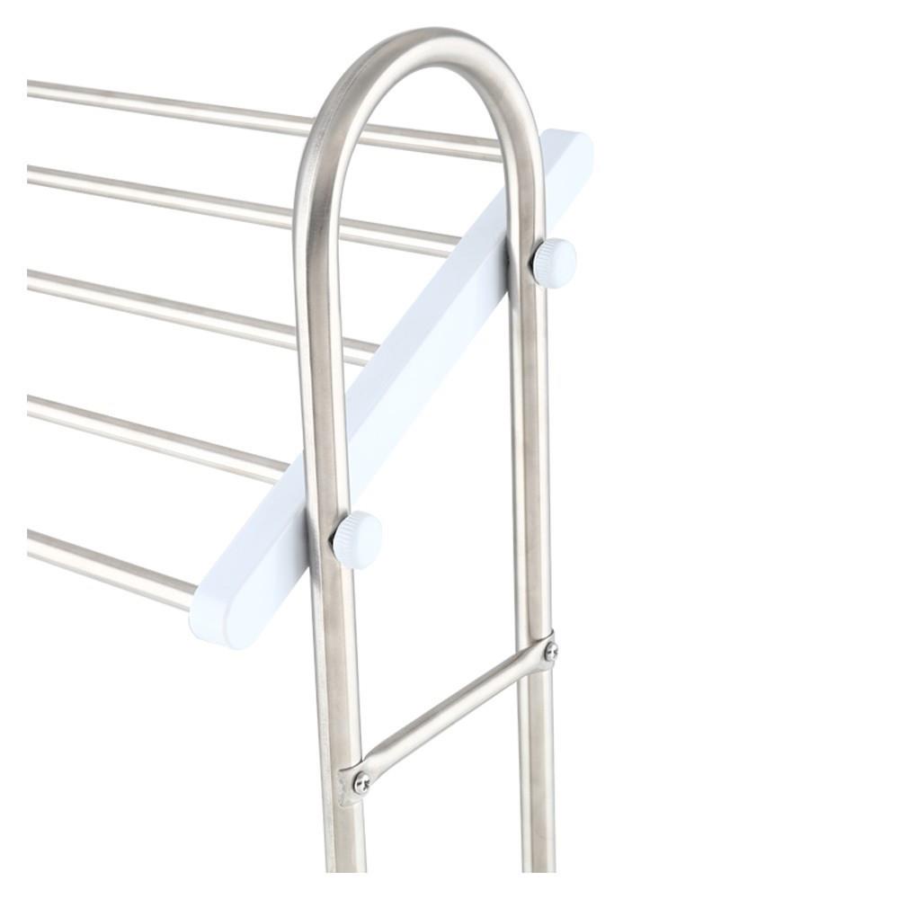 HomeBase PLIM Sào phơi khăn bằng thép không gỉ 4 chân nhựa chống trượt Thái Lan W46.5xH66.5xD23cm