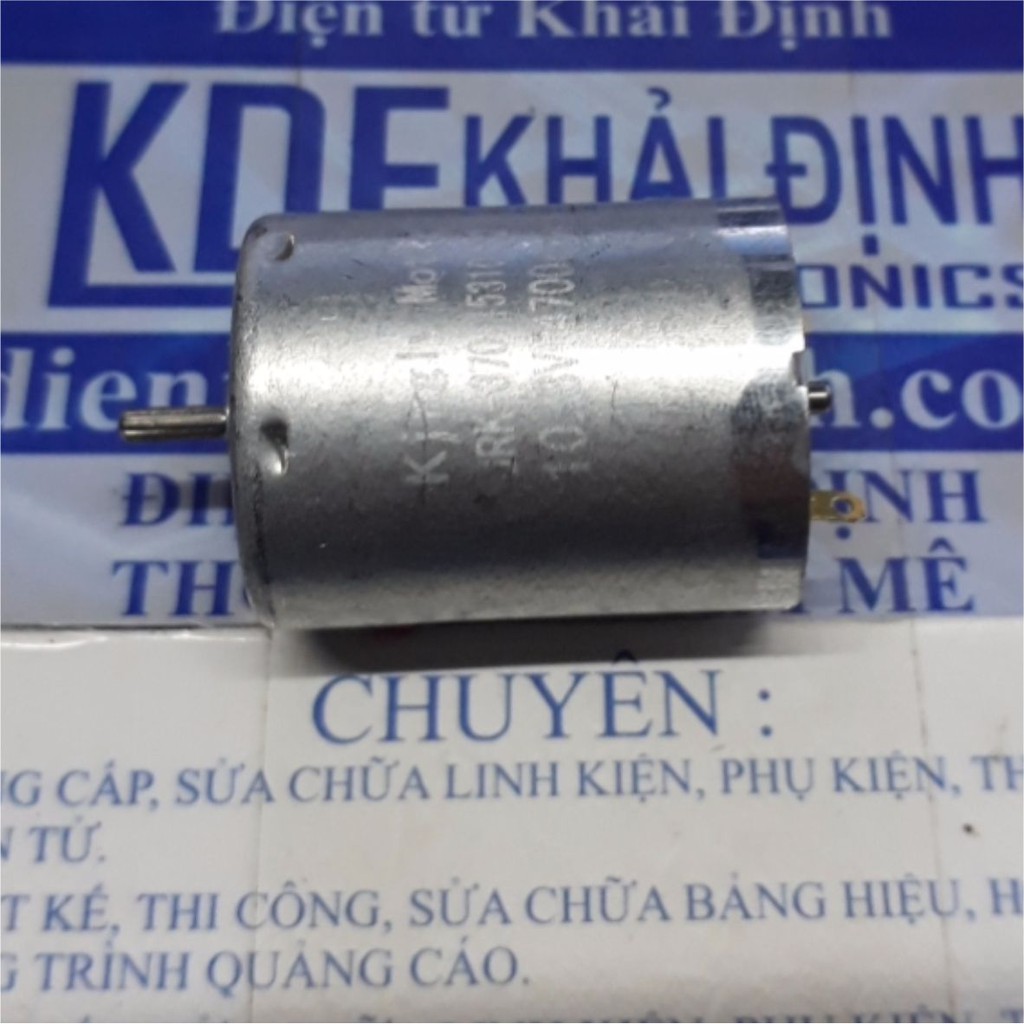 2 cái động cơ DC KingLy 370 6-12VDC 2600-5200v/p trục 2mm kde4583