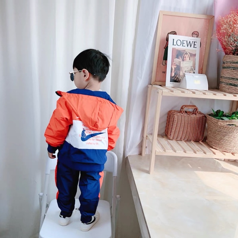 Set quần + áo gió thu đông cho bé