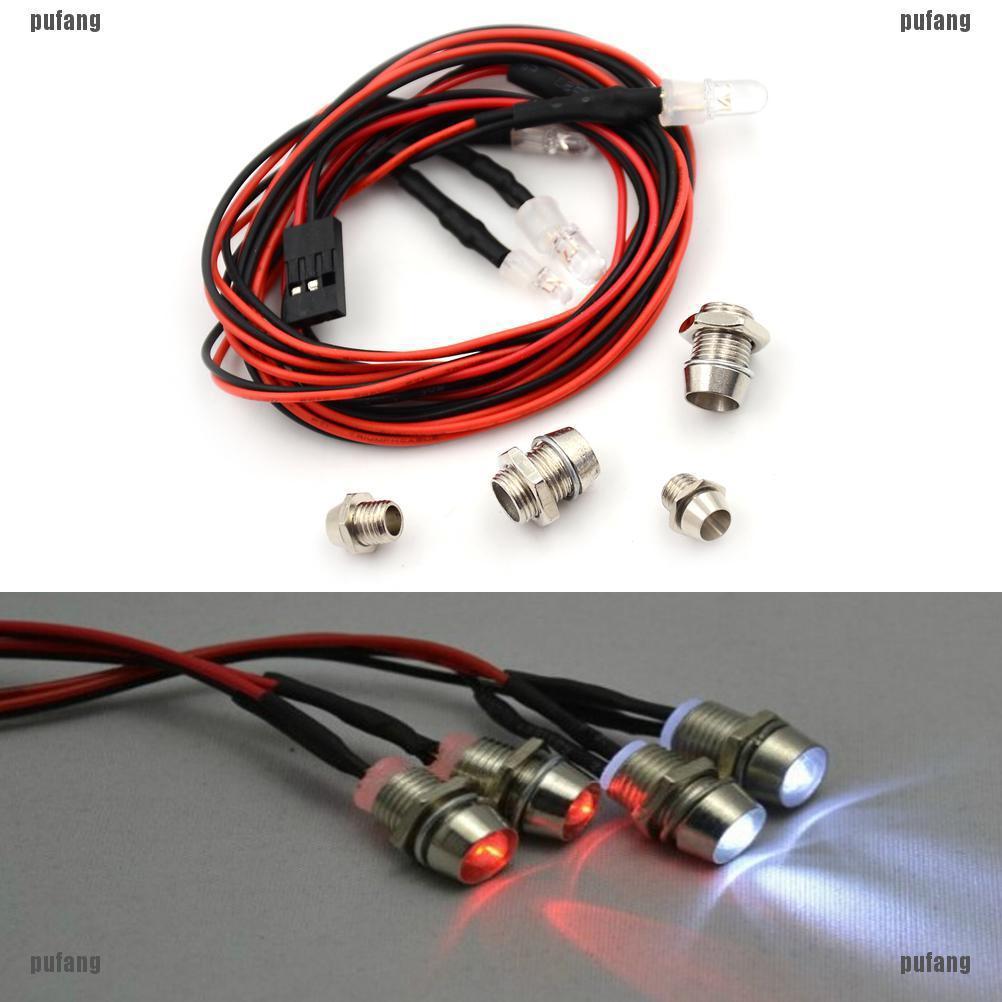 Bộ 4 Đèn LED 5mm & 3mm Cho Xe Điều Khiển Từ Xa