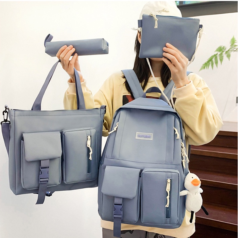 Ba Lô canvas Sức Chứa Lớn Phong Cách Nhật Bản Cho Nữ