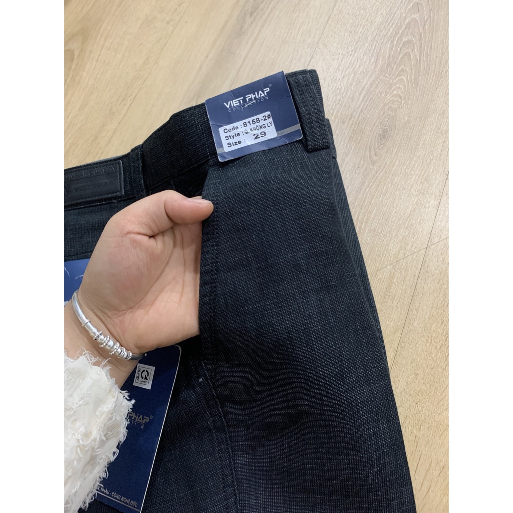 Quần kaki nam Việt Pháp không ly size 29
