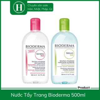 Nước tẩy trang làm sạch da Bioderma Sensibio/ Sebium H2O 500ml