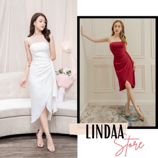 ĐẦM DỰ TIỆC TÀ ĐẮP CHÉO XOẮN EO