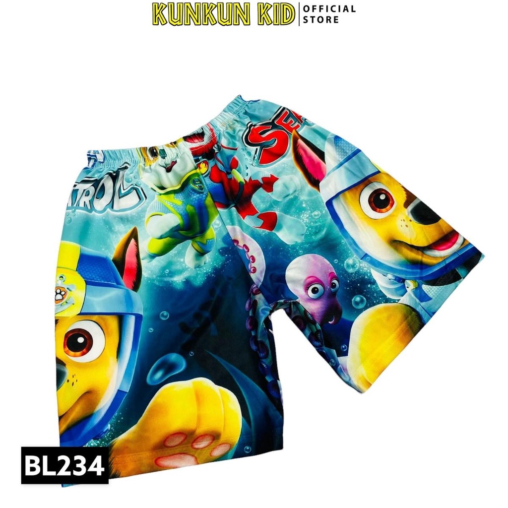 Quần áo bé trai Kunkun Kid BL234 thiết kế ba lỗ in hình Tuần Tra Biển chất Thun lạnh size đại từ 10-60kg