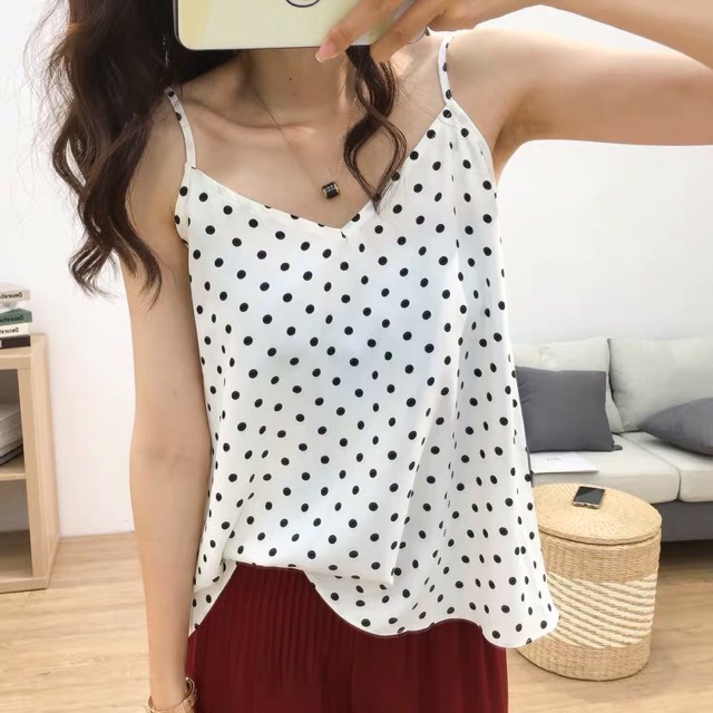 Áo hai dây voan chiffon
