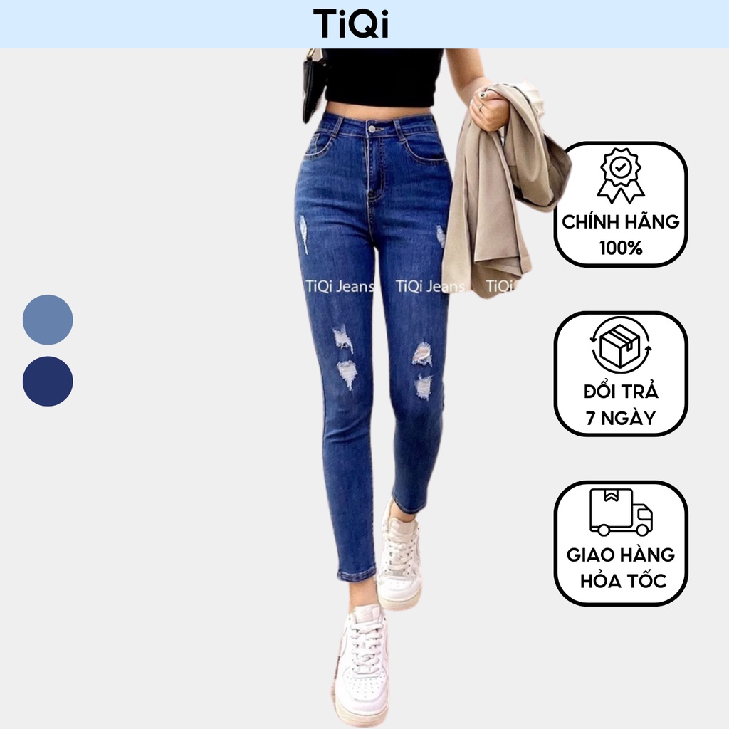 Quần Jean Skinny Nữ Lưng Vừa Vải Denim Co Giãn TiQi Jean G1-516