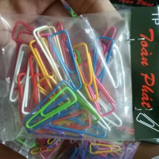 1 bịch gim giấy, kẹp chữ A bọc nhựa