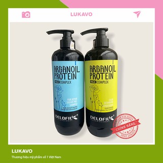 Dầu gội cặp dầu gội xả phục hồi tóc dưỡng ẩm chính hãng delofil 800ml CT09